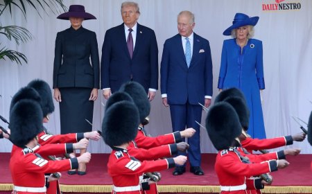 Just in:TRUMP GETS ROYAL TREATMENT ON UK STATE VISIT