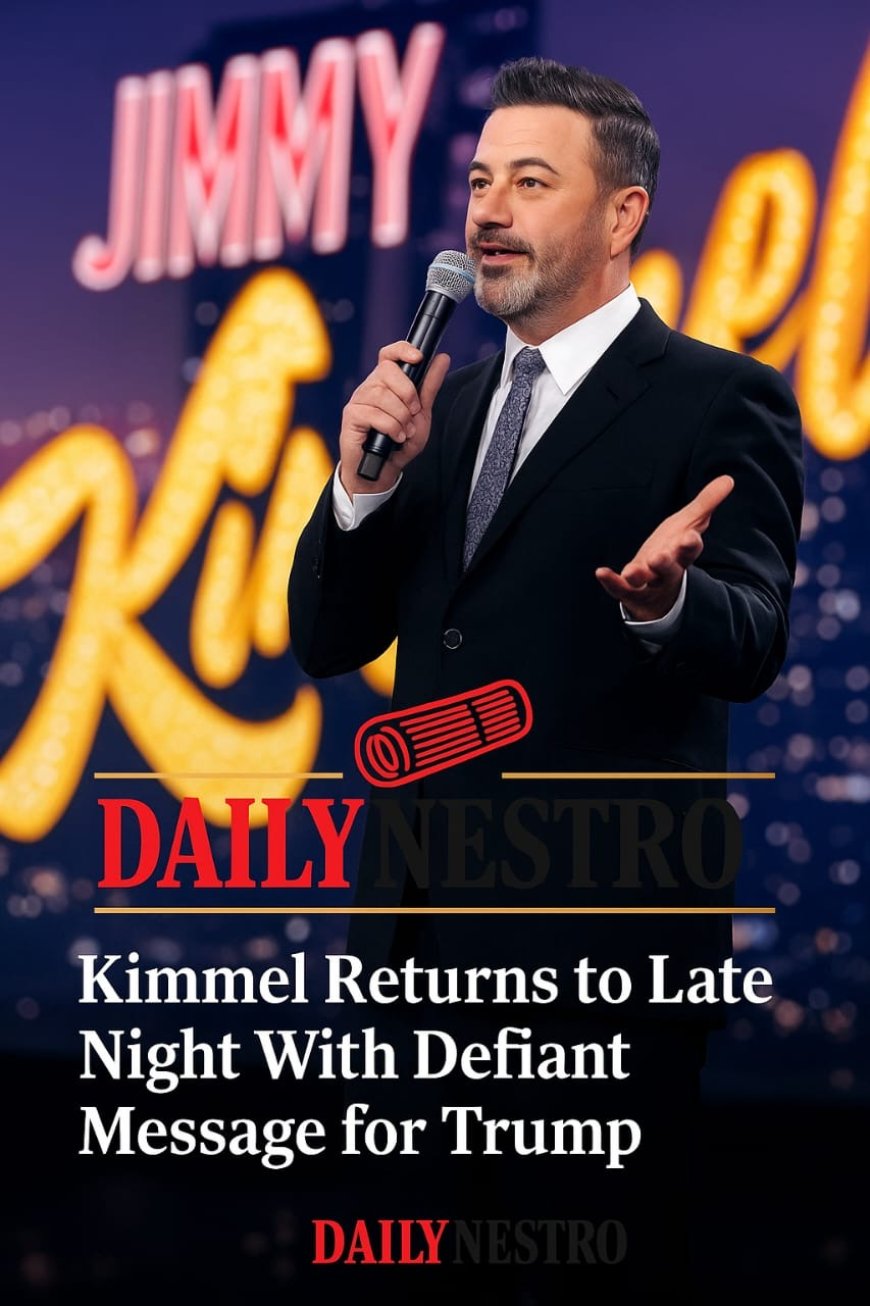 Jimmy Kimmel Defies Trump in Fiery Late-Night Return After Suspension