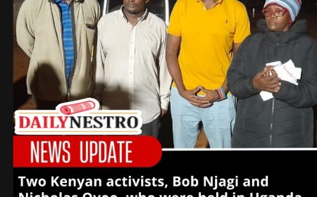 Kenyan Activists Missing in Uganda Found Safe After Five Weeks