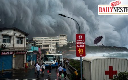 Taiwan Evacuates Over 8,000 Residents and Closes Schools Ahead of Tropical Storm Fung-Wong