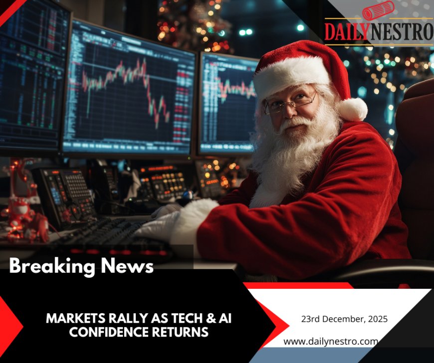 Santa Claus Rally Lifts Global Markets as Tech Stocks and Infrastructure Deals Signal Confidence Into 2026