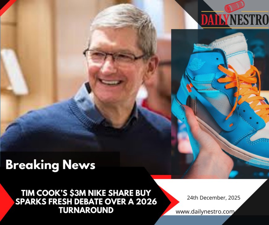 Nike Stock in Focus as Tim Cook’s $3 Million Insider Buy Sparks 2026 Turnaround Hopes